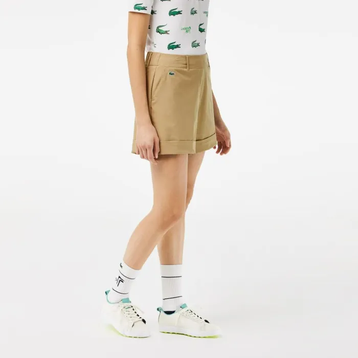 Shorts and Skirts Women Lacoste Women039s Sport Golf Shorts Beige Cb8