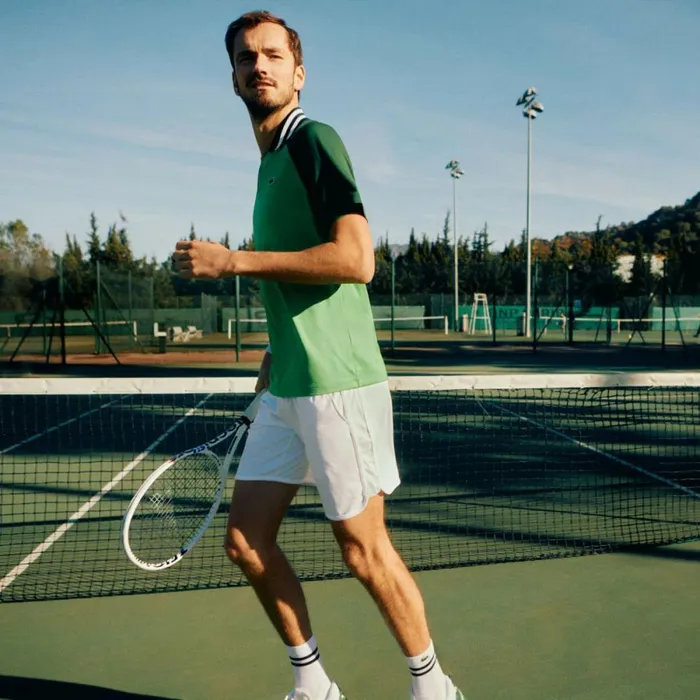 Shorts and Swim Men Lacoste Men039s Lacoste Sport X Daniil Medvedev Tennis Shorts White 001