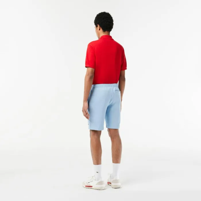 Shorts and Swim Men Lacoste Men039s Regular Fit Fleece Shorts Pastel Blue Hbp