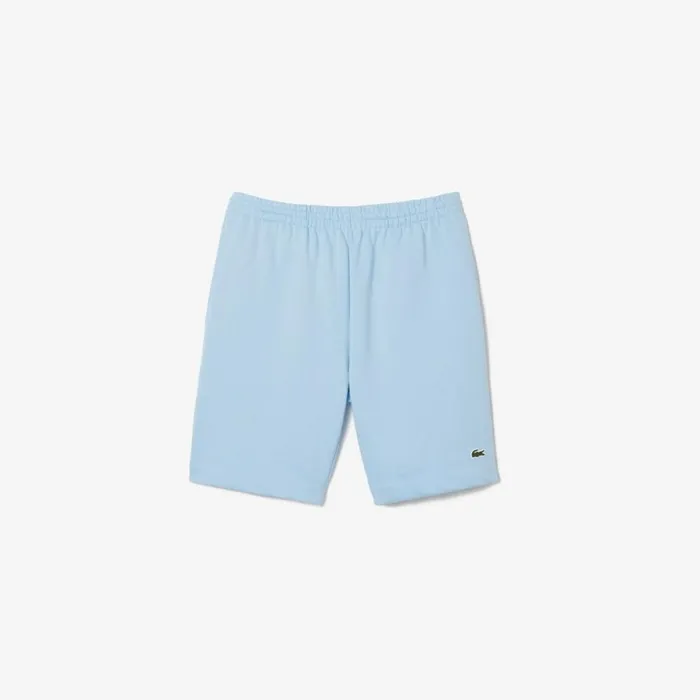Shorts and Swim Men Lacoste Men039s Regular Fit Fleece Shorts Pastel Blue Hbp