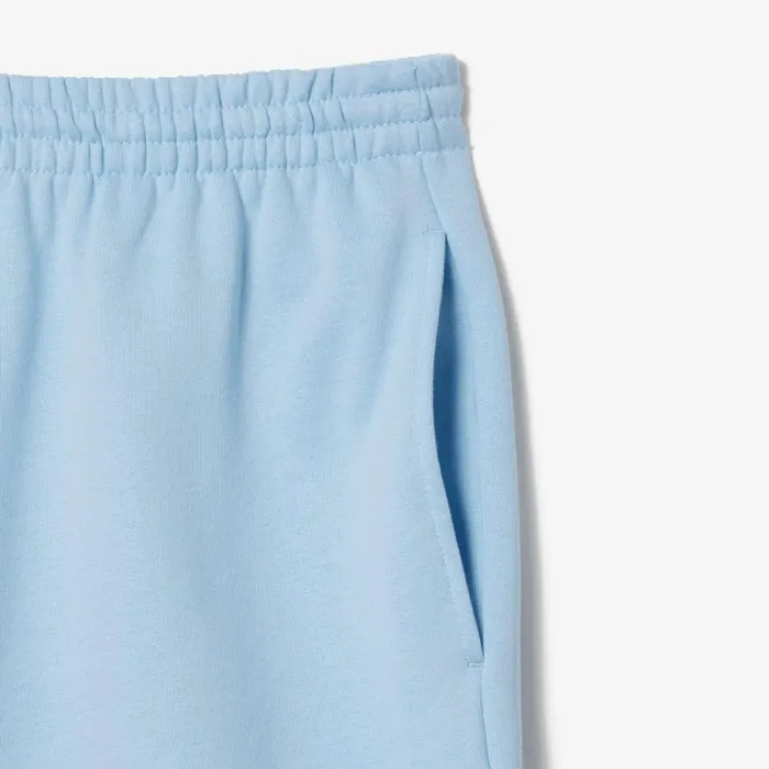Shorts and Swim Men Lacoste Men039s Regular Fit Fleece Shorts Pastel Blue Hbp