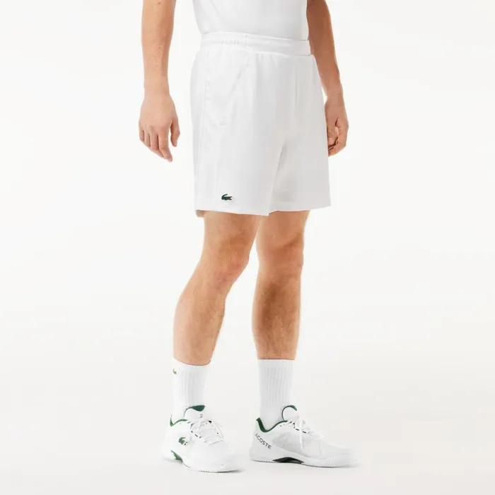 Shorts and Swim Men Lacoste Men039s Regular Fit Recycled Fiber Sport Shorts White Z92