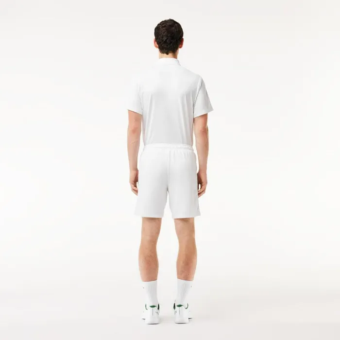Shorts and Swim Men Lacoste Men039s Regular Fit Recycled Fiber Sport Shorts White Z92
