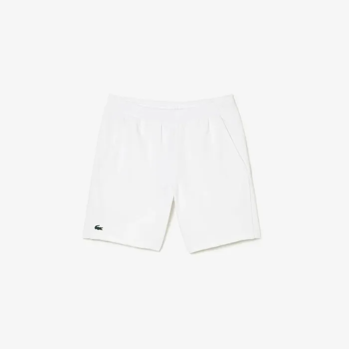 Shorts and Swim Men Lacoste Men039s Regular Fit Recycled Fiber Sport Shorts White Z92