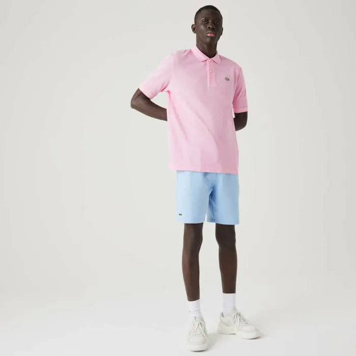Shorts and Swim Men Lacoste Men039s SPORT Tennis Fleece Shorts Pastel Blue Hbp