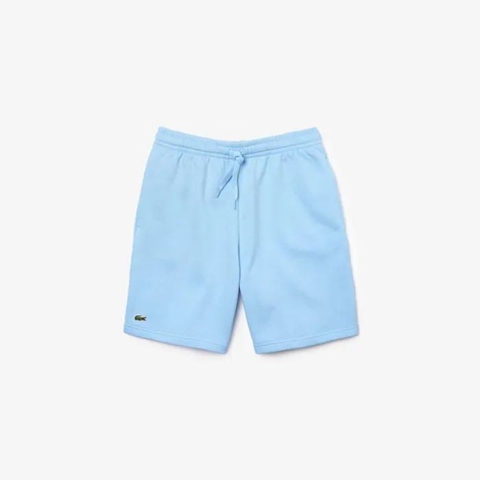 Shorts and Swim Men Lacoste Men039s SPORT Tennis Fleece Shorts Pastel Blue Hbp