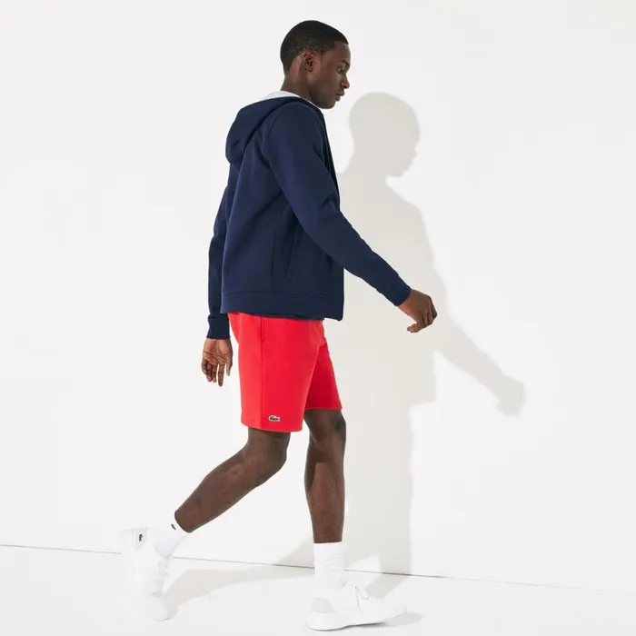 Shorts and Swim Men Lacoste Men039s SPORT Tennis Fleece Shorts Red 240