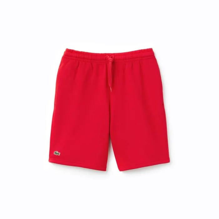 Shorts and Swim Men Lacoste Men039s SPORT Tennis Fleece Shorts Red 240