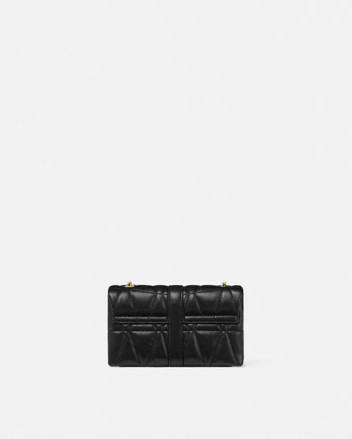Shoulder and Crossbody Women Versace Kleio Quilted Mini Bag Blackgold