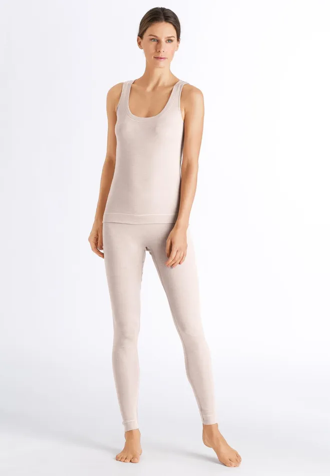 Silk And Cashmere Scoop Neck Tank Top Vanilla Women HANRO Tank Tops