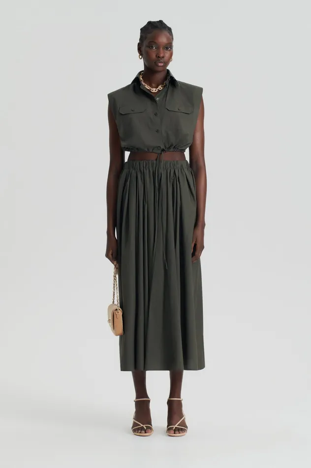 Skirts Scanlan Theodore Women PARACHUTE FULL SKIRT JUNGLE