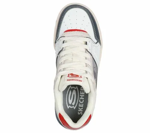 SKX228 White Red Kids SKECHERS Big Kids UK Sizes 36