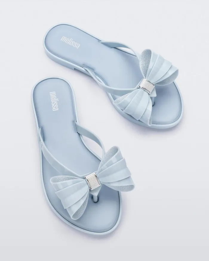 Slim Flip Flop Glitter Blue Women Melissa Flip Flops