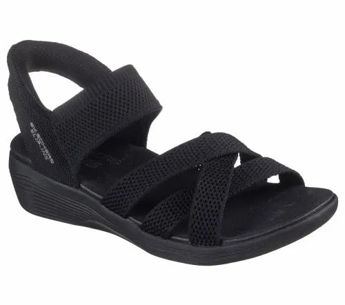 Slipins Arya 8211 Cooling Off Black Women SKECHERS Sandals