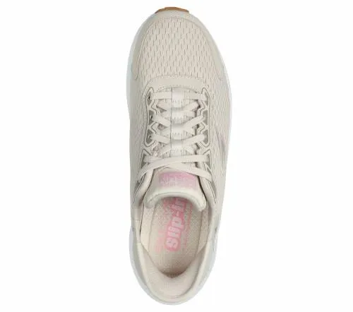 Slipins GO RUN Consistent 20 8211 Endure Natural Pink Women SKECHERS Lace Up