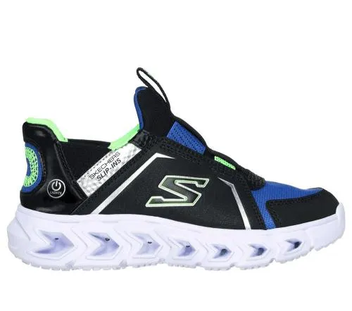 Slipins HypnoFlash 20 8211 Vexlux Black Lime Kids SKECHERS Kids UK Sizes 9525