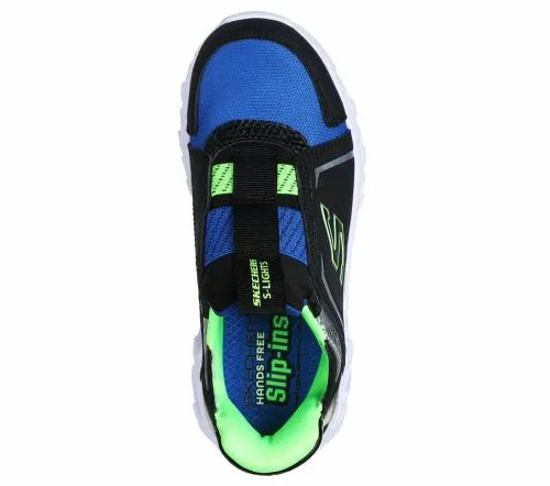 Slipins HypnoFlash 20 8211 Vexlux Black Lime Kids SKECHERS Kids UK Sizes 9525