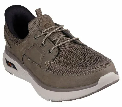 Slipins Relaxed Fit Arch Crosser 8211 Dermot Khaki Men SKECHERS SlipOn