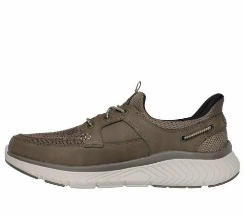 Slipins Relaxed Fit Arch Crosser 8211 Dermot Khaki Men SKECHERS SlipOn