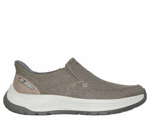 Slipins Relaxed Fit Decklan 8211 Gulliver Taupe Men SKECHERS Canvas Shoes