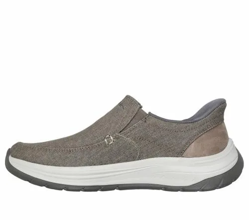 Slipins Relaxed Fit Decklan 8211 Gulliver Taupe Men SKECHERS Canvas Shoes