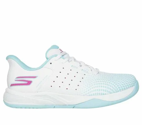 Slipins Relaxed Fit Viper Court Reload White Turquoise Women SKECHERS SlipOn