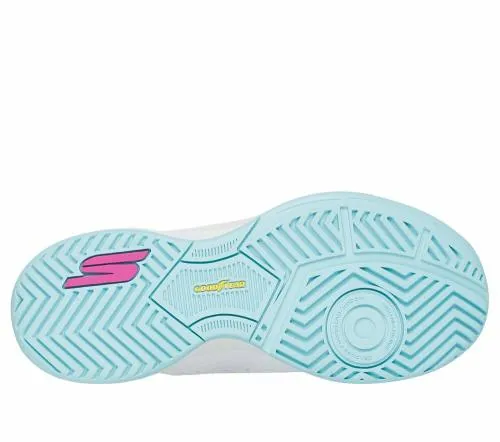Slipins Relaxed Fit Viper Court Reload White Turquoise Women SKECHERS SlipOn