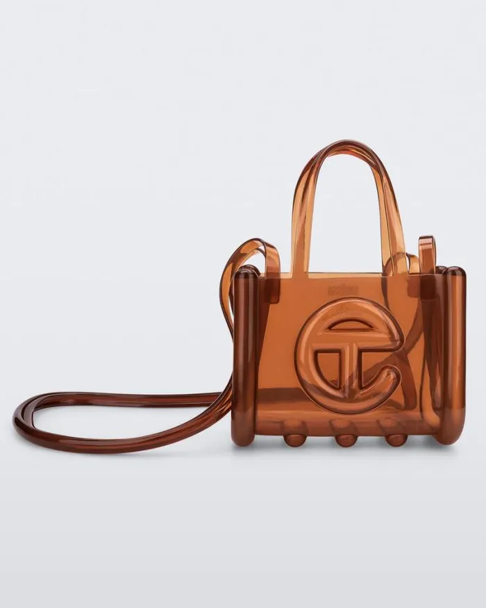 Small Jelly Shopper Brown Women Melissa Handbags