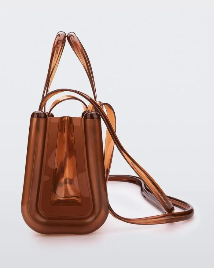 Small Jelly Shopper Brown Women Melissa Handbags