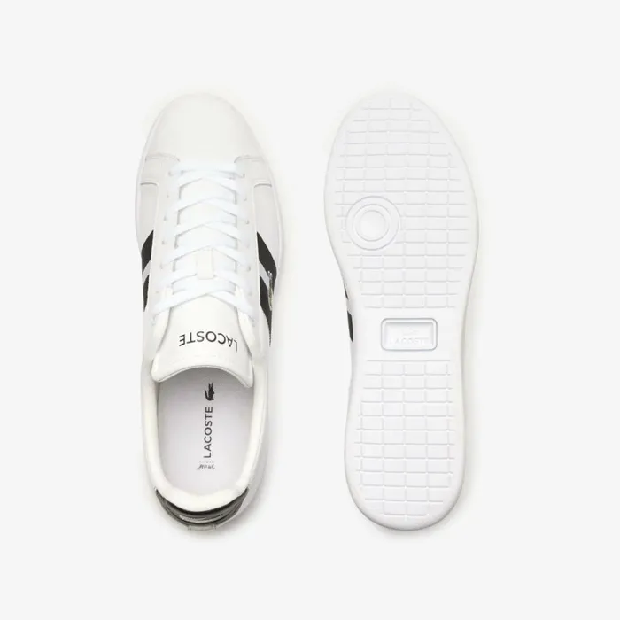 Sneakers Men Lacoste Men039s Carnaby Pro CGR Bar Leather Sneakers Whiteblack 147
