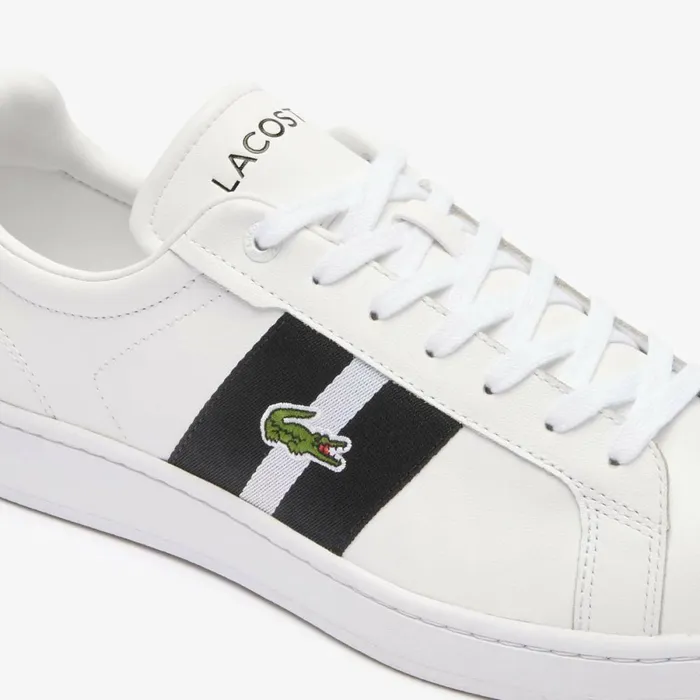 Sneakers Men Lacoste Men039s Carnaby Pro CGR Bar Leather Sneakers Whiteblack 147