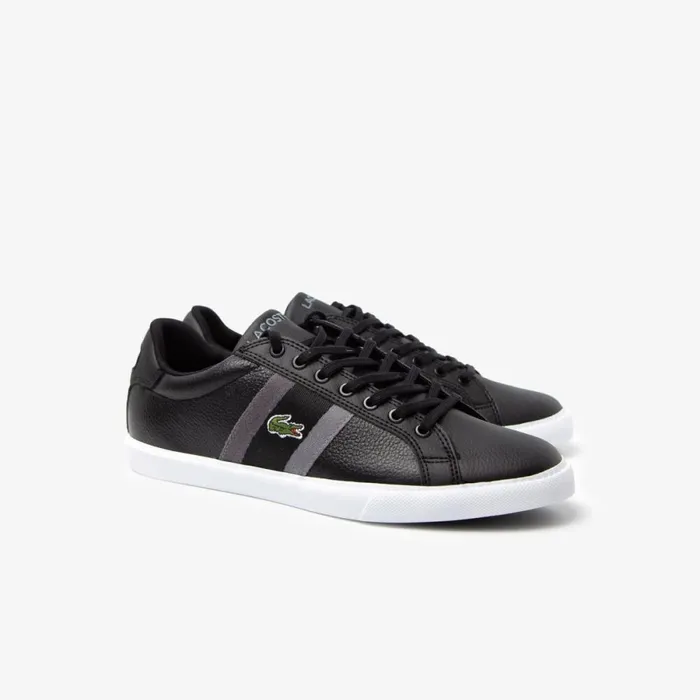 Sneakers Men Lacoste Men039s LaceUp Sneakers Black Grey 237