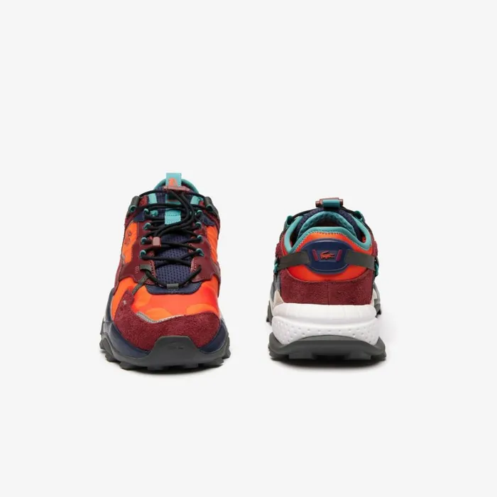 Sneakers Men Lacoste Men039s Outdoor LGuard Breaker Sneakers In Tearproof Fabric Burgundyorange Bg8