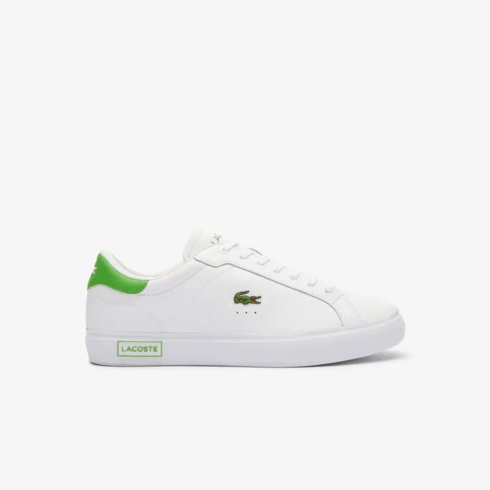 Sneakers Men Lacoste Men039s Powercourt Leather Sneakers Whitegreen 082