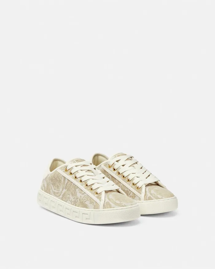 Sneakers Women Versace Barocco Greca Sneakers Beigeprint