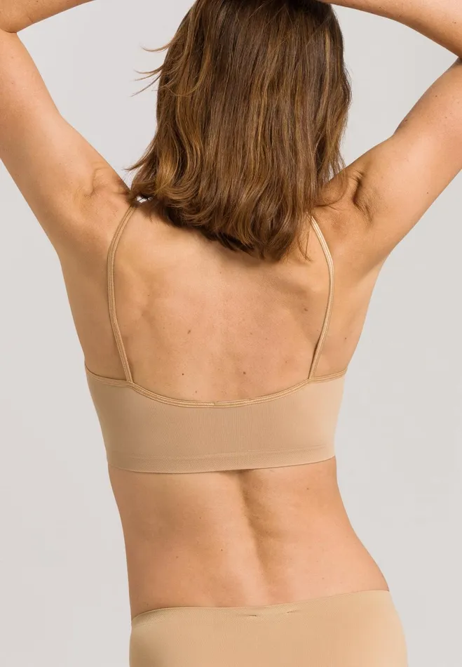 Spaghetti Crop Top Beige Women HANRO Wireless Bras