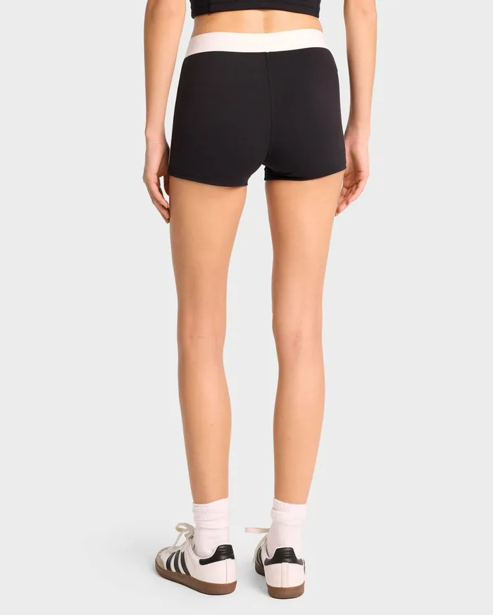 Sporty and Rich Activewear Women SR Runner Active Short 8211 BlackWhite
