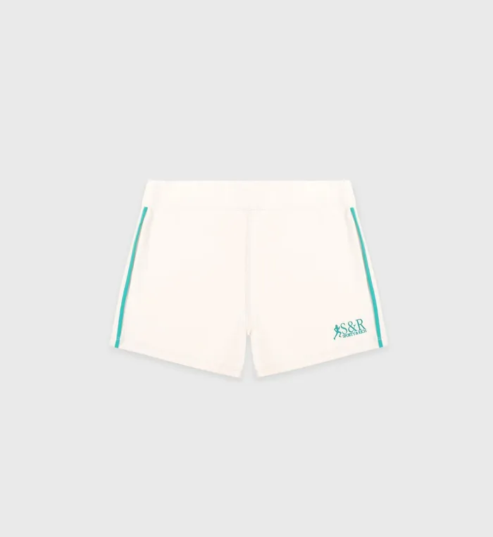Sporty and Rich Activewear Women SR Runner Active Short 8211 CreamSpring Green