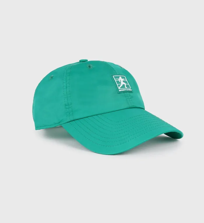 Sporty and Rich Hats Women Running Woman Nylon Hat 8211 Spring GreenWhite