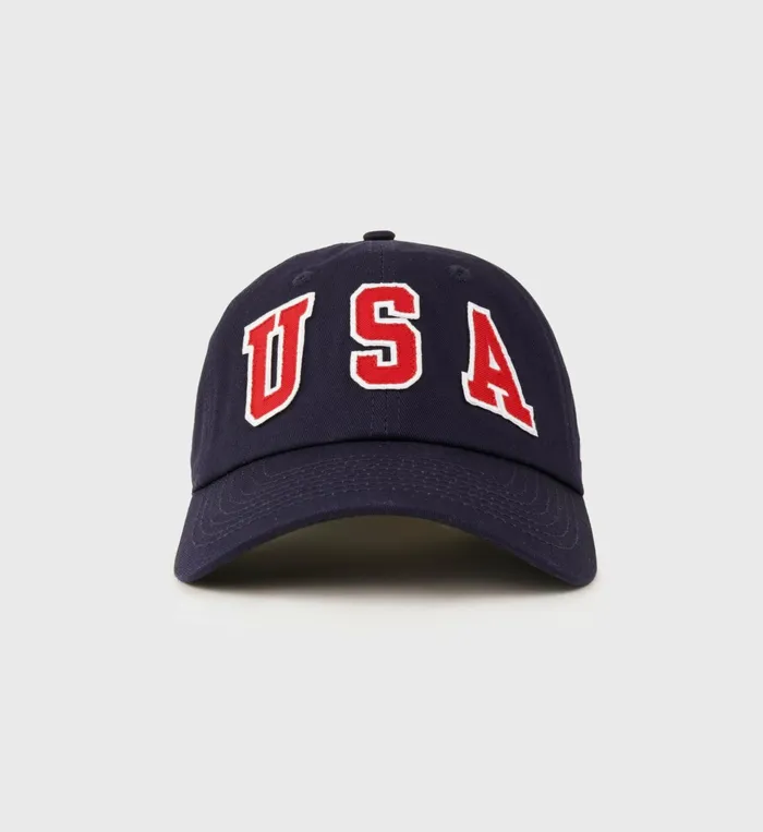 Sporty and Rich Hats Women USA Hat 8211 NavySports Red White
