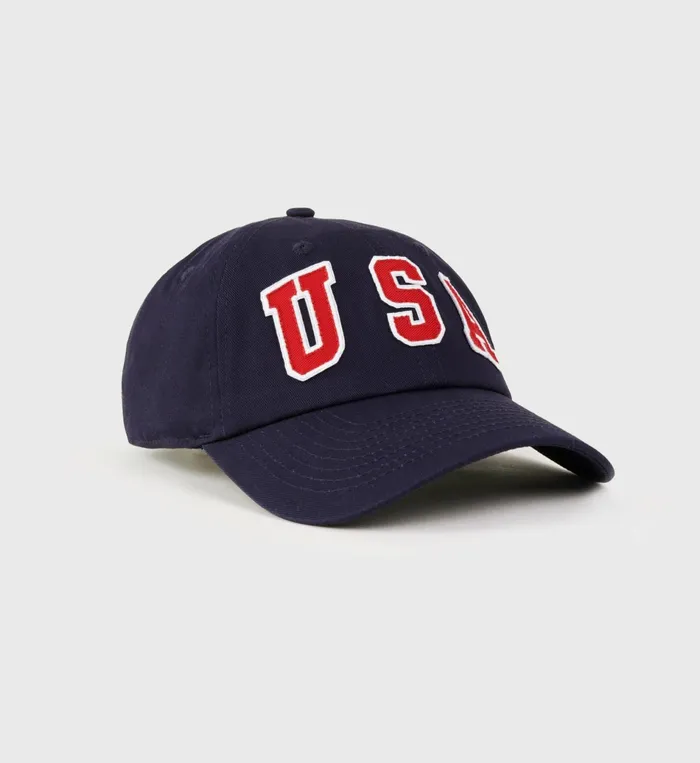 Sporty and Rich Hats Women USA Hat 8211 NavySports Red White