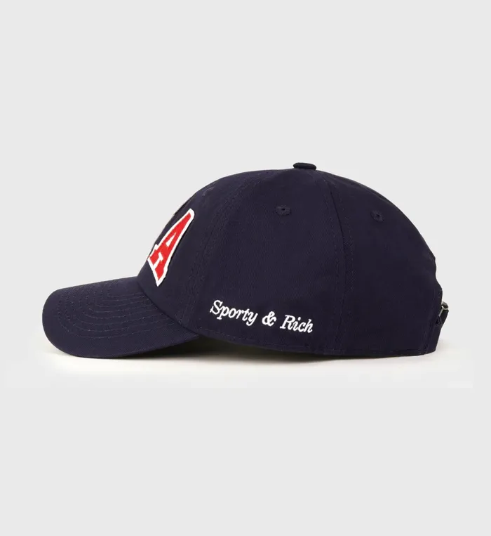 Sporty and Rich Hats Women USA Hat 8211 NavySports Red White