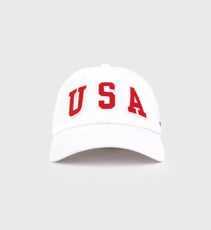 Sporty and Rich Hats Women USA Hat 8211 WhiteSports Red Navy