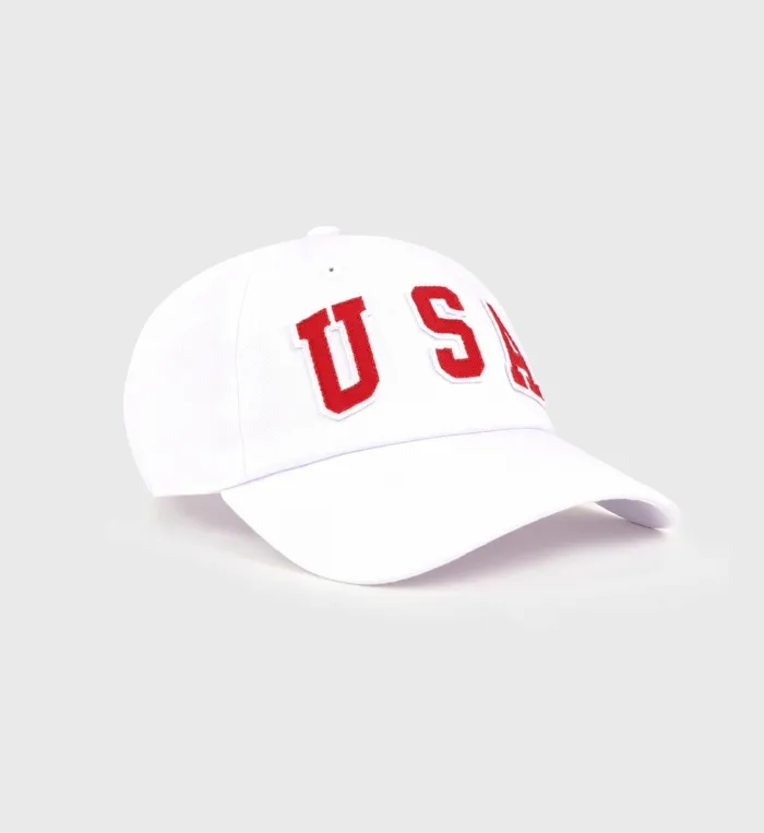 Sporty and Rich Hats Women USA Hat 8211 WhiteSports Red Navy