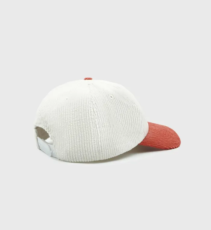 Sporty and Rich Hats Women Wellness Club Corduroy Hat 8211 StrawberryWhite