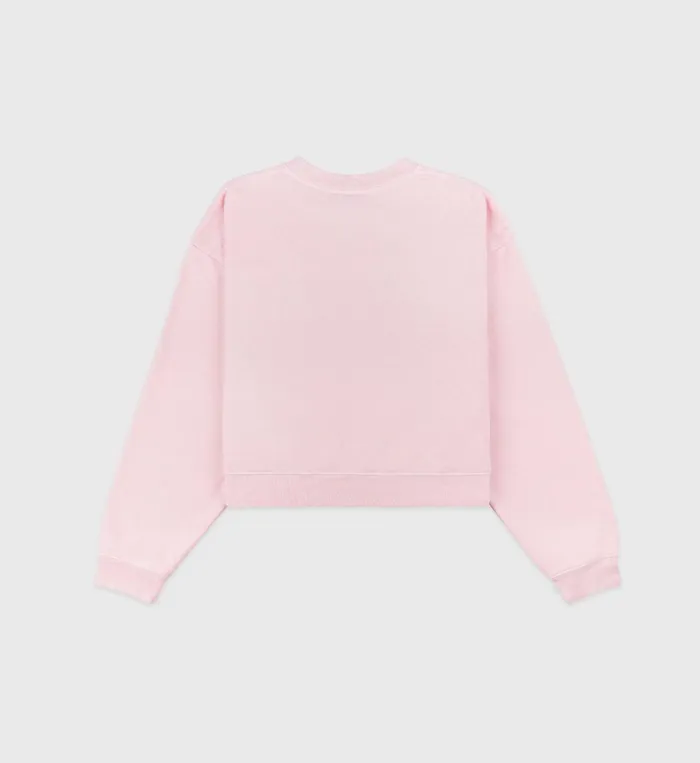 Sporty and Rich Sweatshirts Women California Cropped Crewneck 8211 BalletWhite