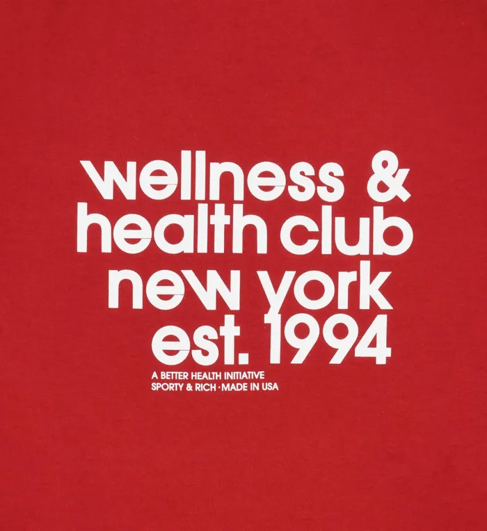 Sporty and Rich TShirts and Tops Women USA Health Club TShirt 8211 RubyWhite