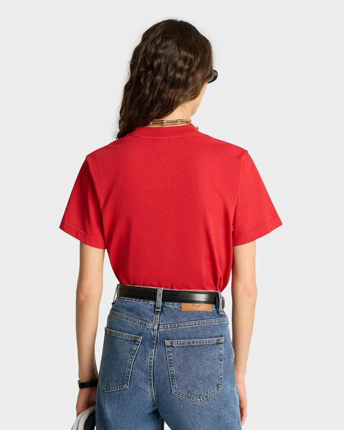 Sporty and Rich TShirts and Tops Women USA Health Club TShirt 8211 RubyWhite