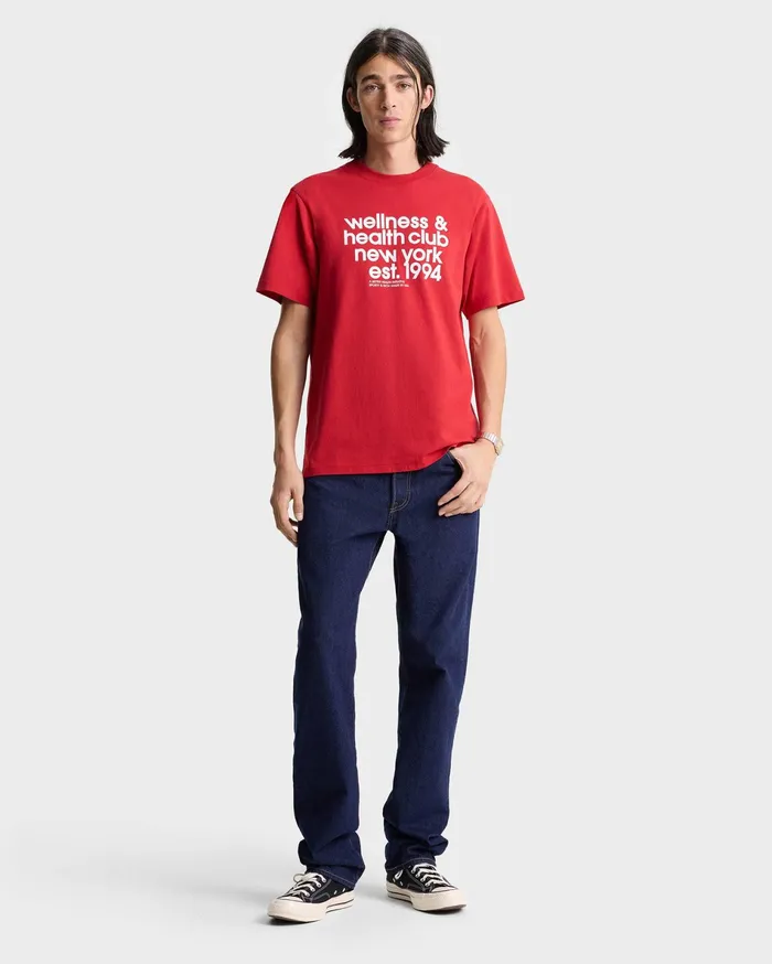 Sporty and Rich TShirts and Tops Women USA Health Club TShirt 8211 RubyWhite