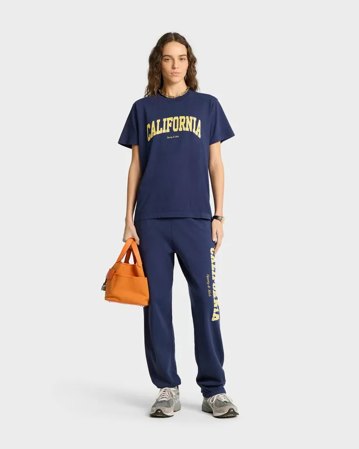 Sporty and Rich TShirts Men California TShirt 8211 NavyGold